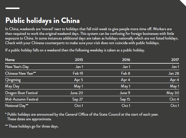 Chinese Holidays 2018 China Pinmed
